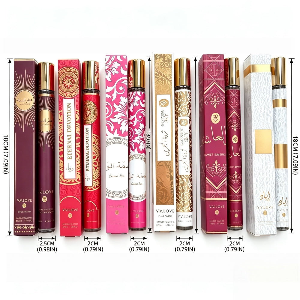 Women's 6-Piece Perfume Gift Set – Sweet Floral Fragrance Collection, 6 x 1.2 oz Portable Mini Sprays