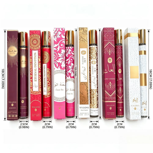 Women's 6-Piece Perfume Gift Set – Sweet Floral Fragrance Collection, 6 x 1.2 oz Portable Mini Sprays