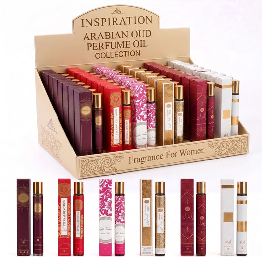 Women's 6-Piece Perfume Gift Set – Sweet Floral Fragrance Collection, 6 x 1.2 oz Portable Mini Sprays