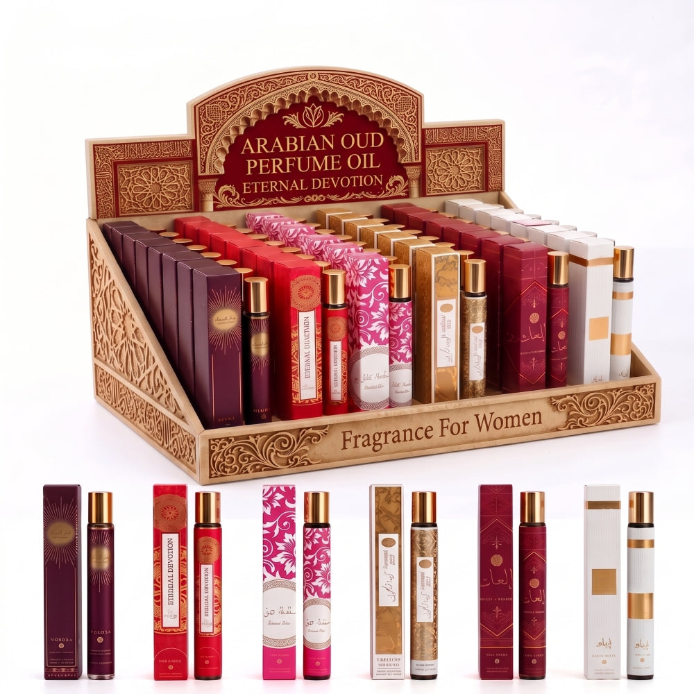 Women's 6-Piece Perfume Gift Set – Sweet Floral Fragrance Collection, 6 x 1.2 oz Portable Mini Sprays