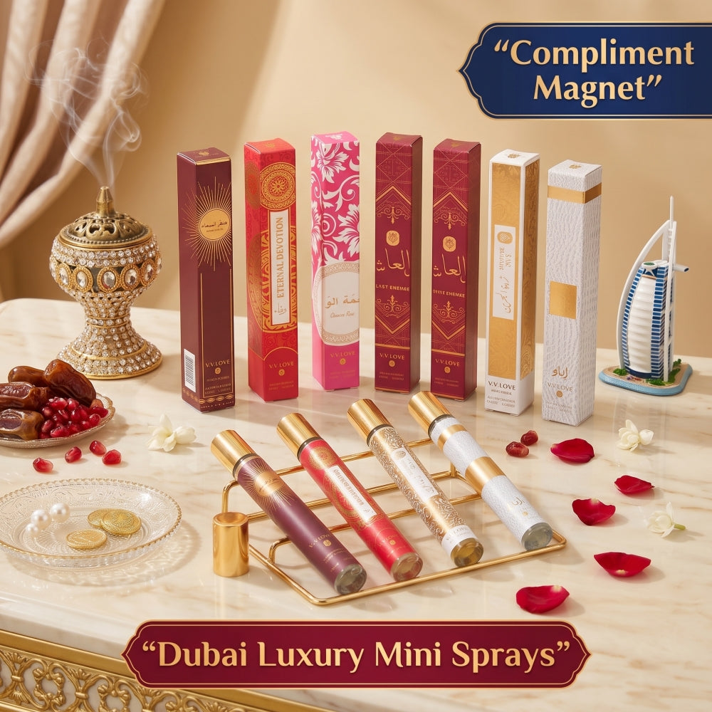 Women's 6-Piece Perfume Gift Set – Sweet Floral Fragrance Collection, 6 x 1.2 oz Portable Mini Sprays