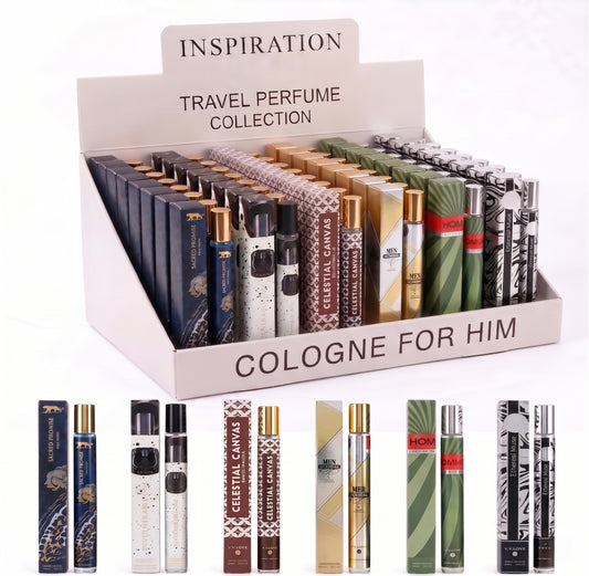 Men's Pheromone Cologne Gift Set – 6 x 1.2 oz, Long-Lasting Woody Fragrance with Lavender & Cedarwood
