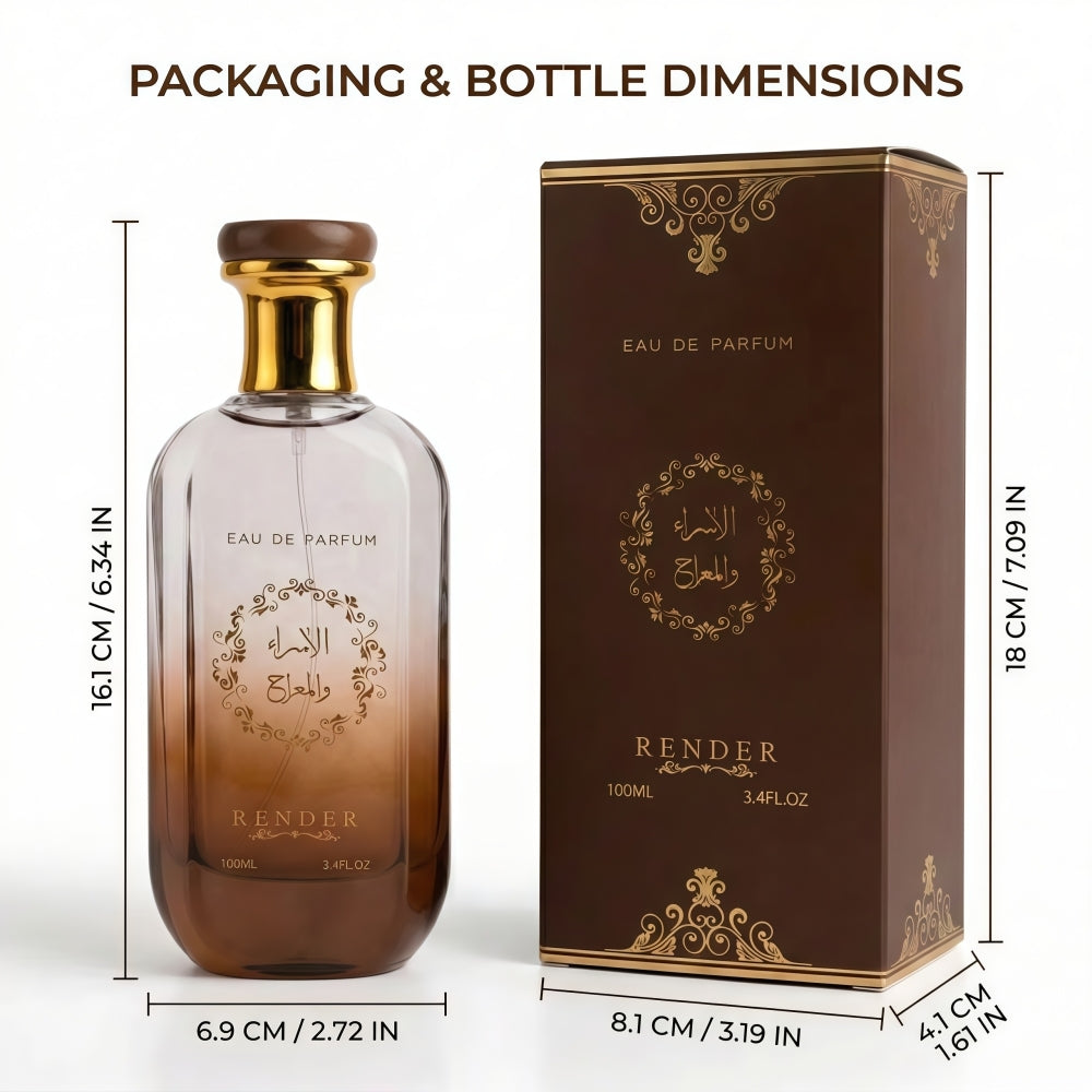 Dubai Arabian Perfume for Men 3.4 oz (100ml) – Choco Musk & Oriental Fragrance, Long-Lasting Gourmet Chocolate Scent