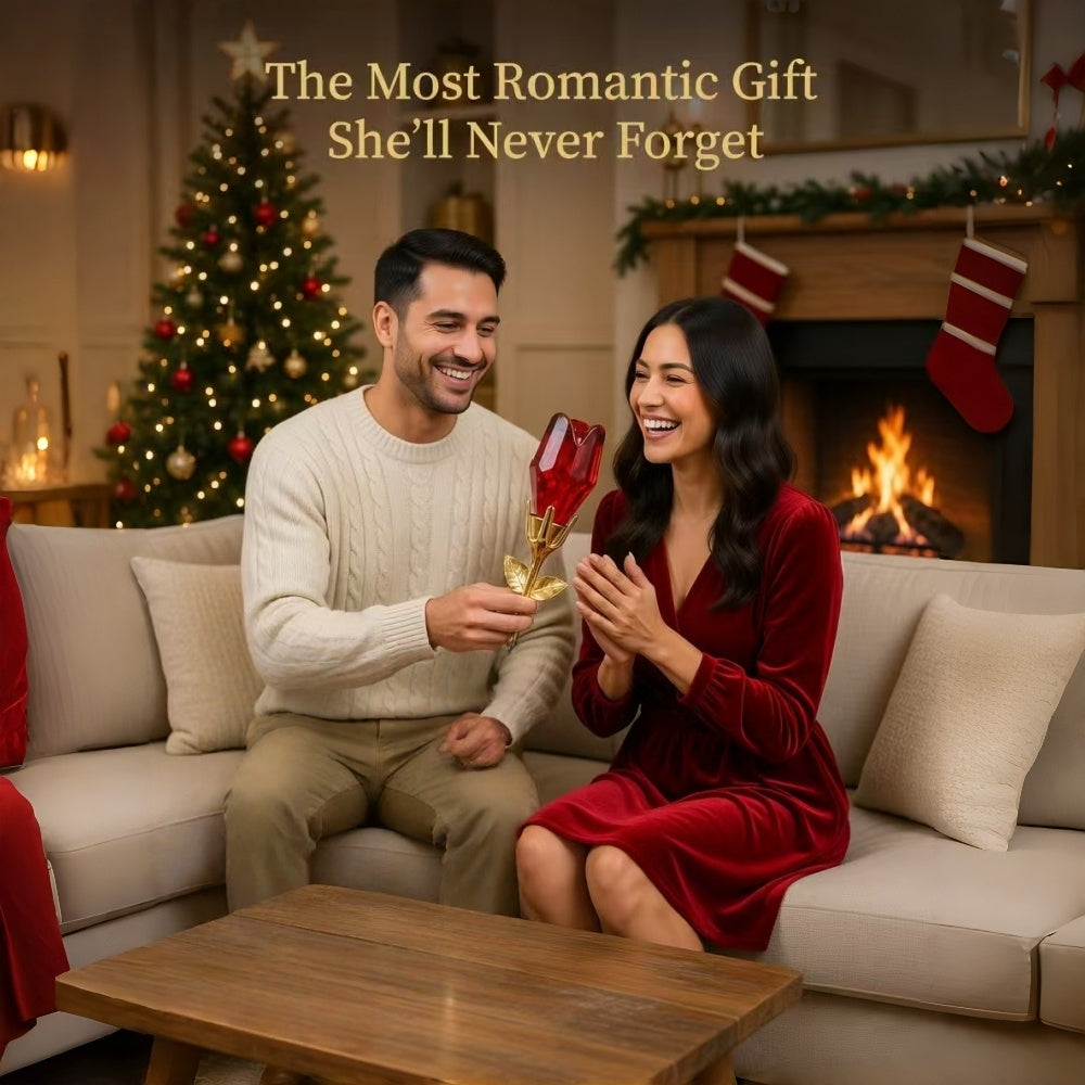 Romantic rose perfume 2-pack gift set for her, perfect for Valentine's Day.